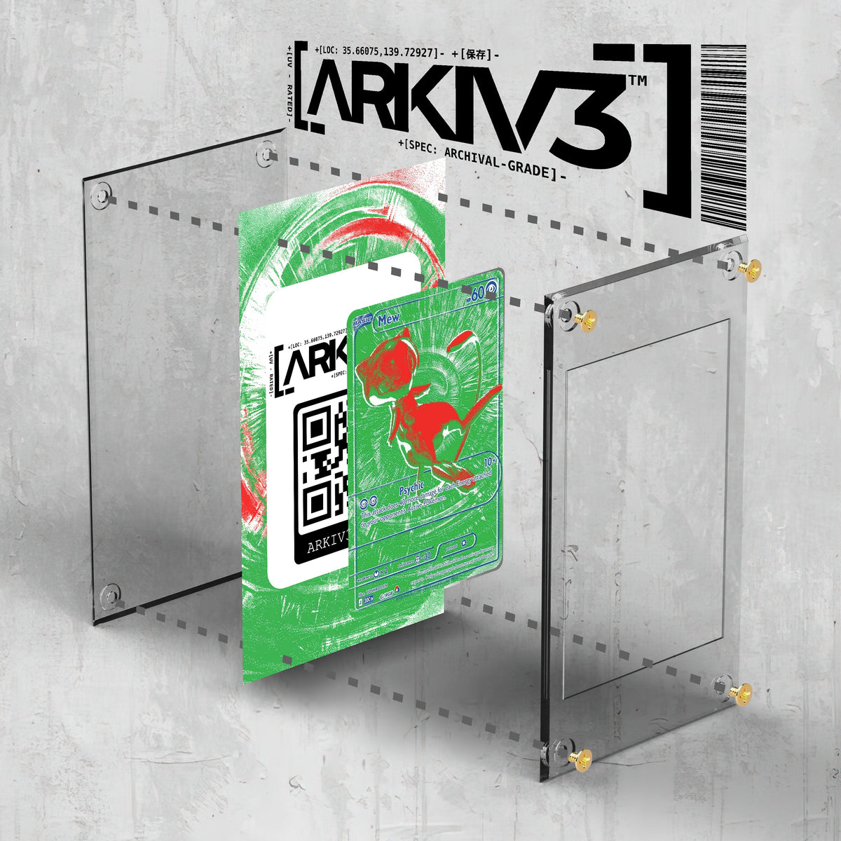 [UNIT: G/RGB] // Mew Extended Art Display Case - Raw