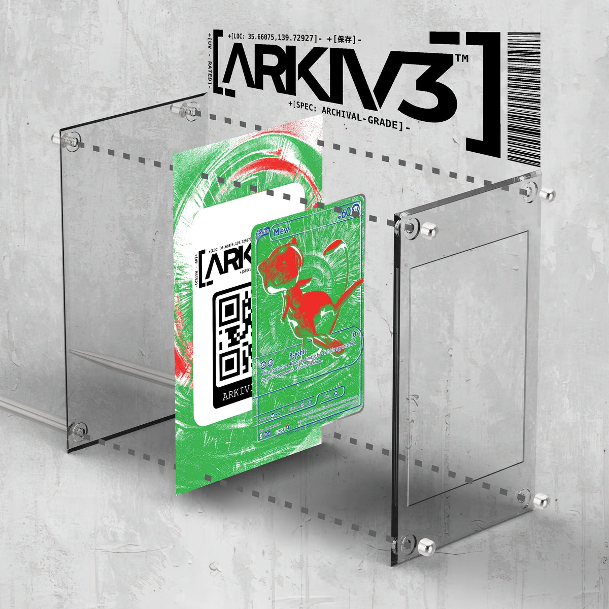 [UNIT: G/RGB] // Mew Extended Art Display Case - Raw