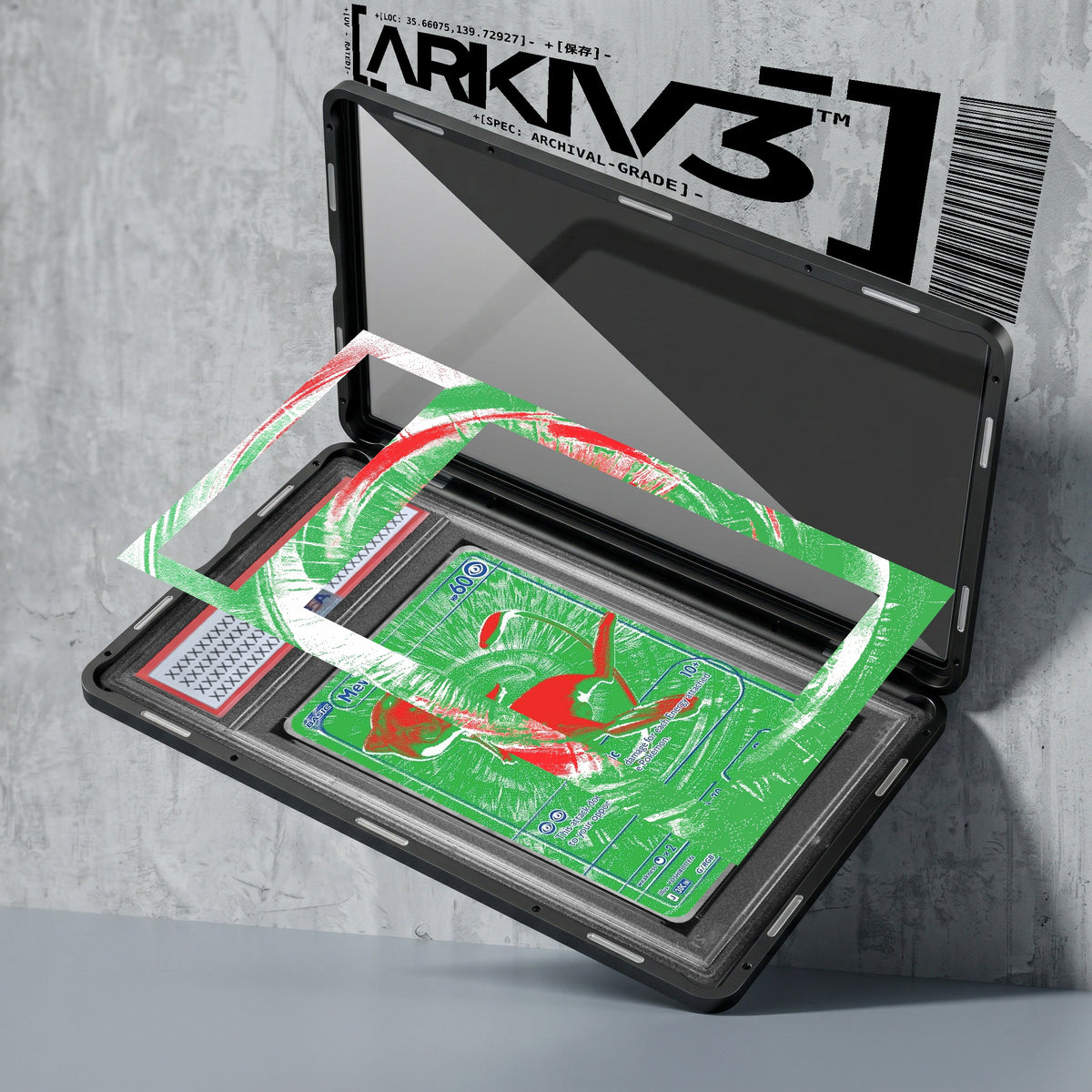 ARKIV3 PSA graded exploded mockup