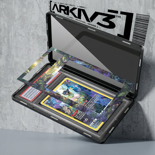 ARKIV3 PSA graded exploded mockup