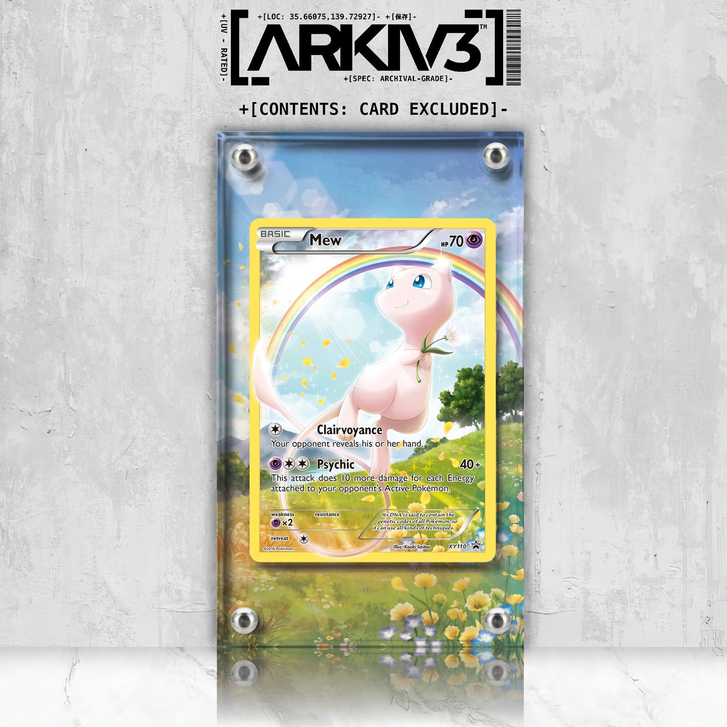 [UNIT: XY110/211] // Mew Extended Art Display Case - Raw