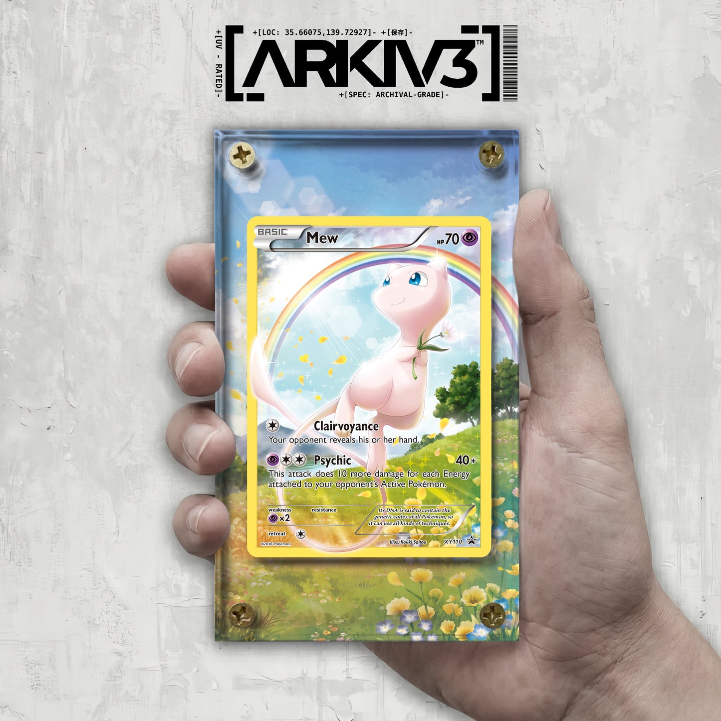 [UNIT: XY110/211] // Mew Extended Art Display Case - Raw
