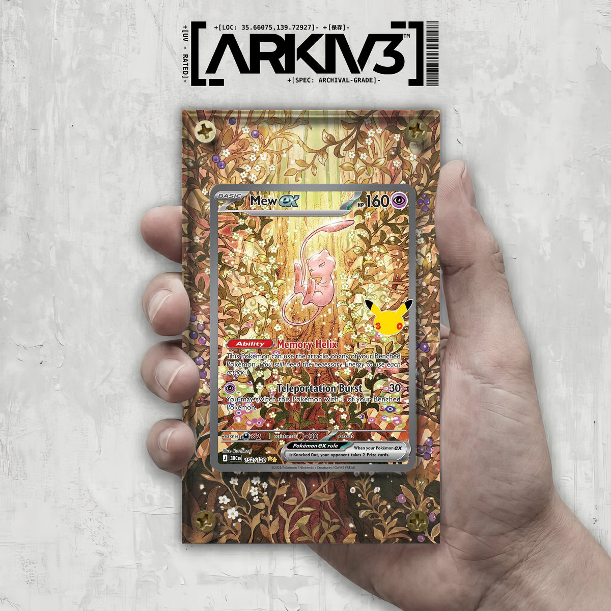[UNIT: 152/128] // Mew ex Extended Art Display Case - Raw