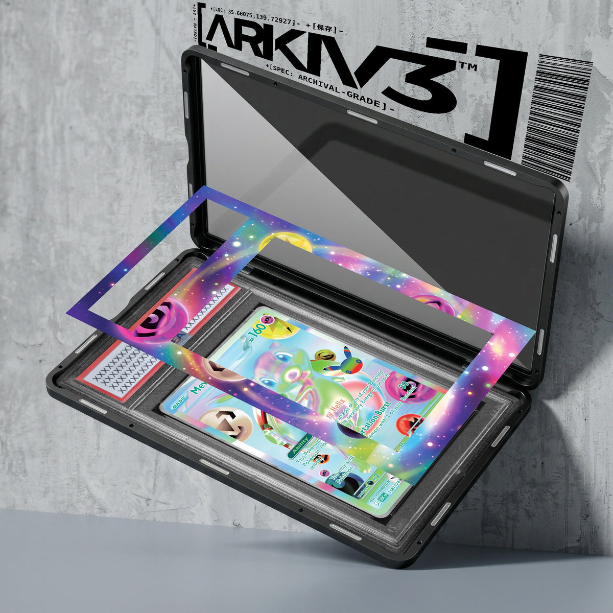 ARKIV3 PSA graded exploded mockup