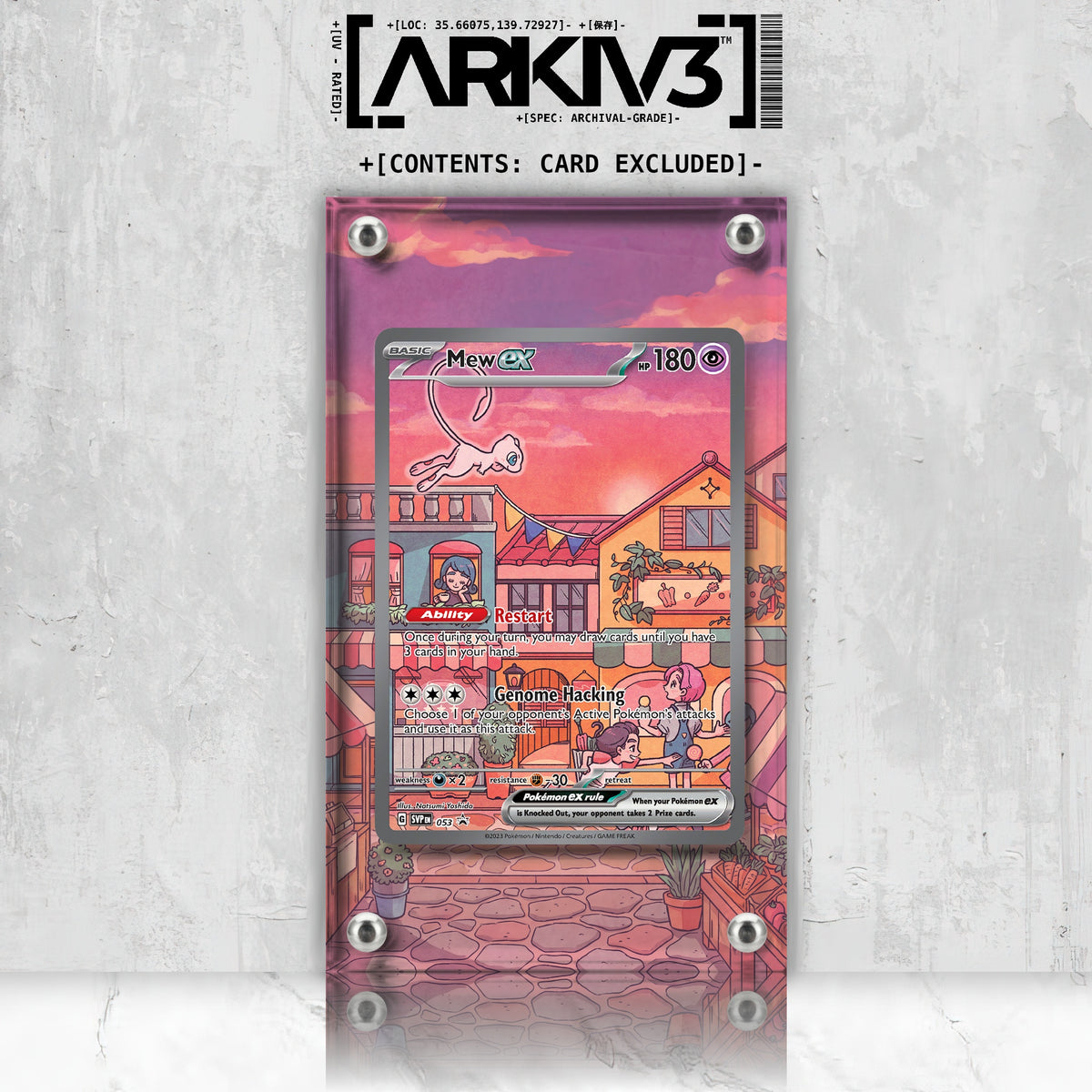 [UNIT: 53] // Mew ex Extended Art Display Case - Raw