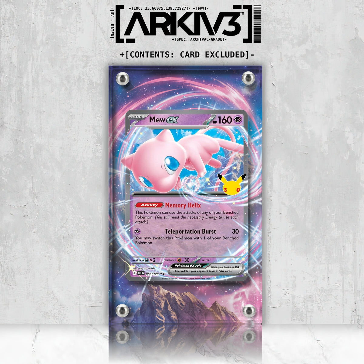 [UNIT: 66/128] // Mew ex Extended Art Display Case - Raw