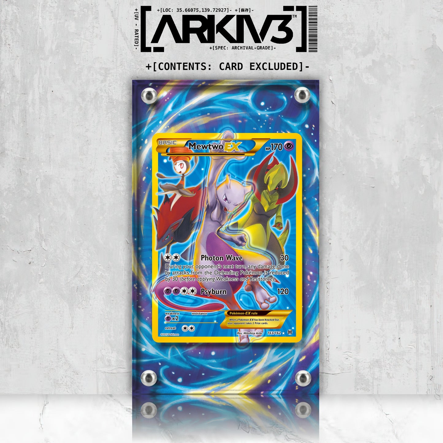 [UNIT: 163/162] // Mewtwo-EX Extended Art Display Case - Raw