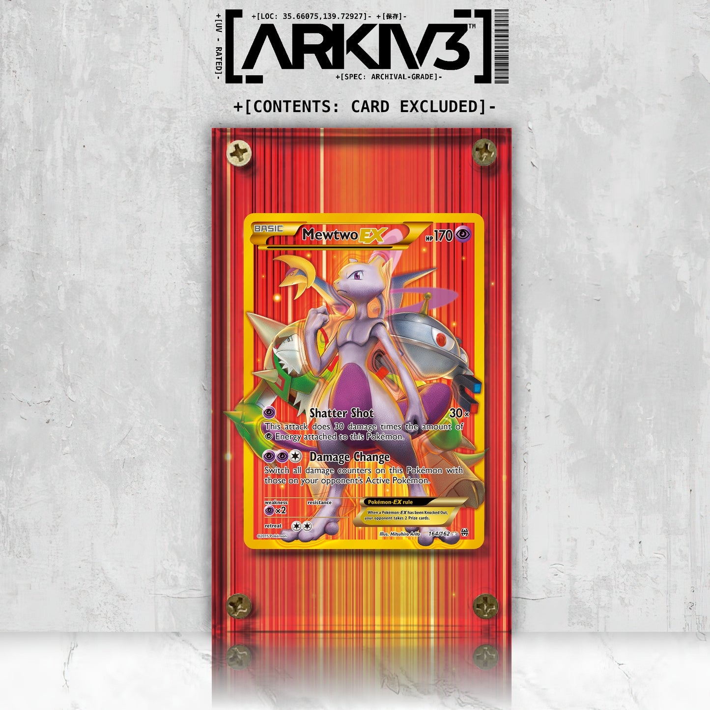 [UNIT: 164/162] // Mewtwo-EX Extended Art Display Case - Raw