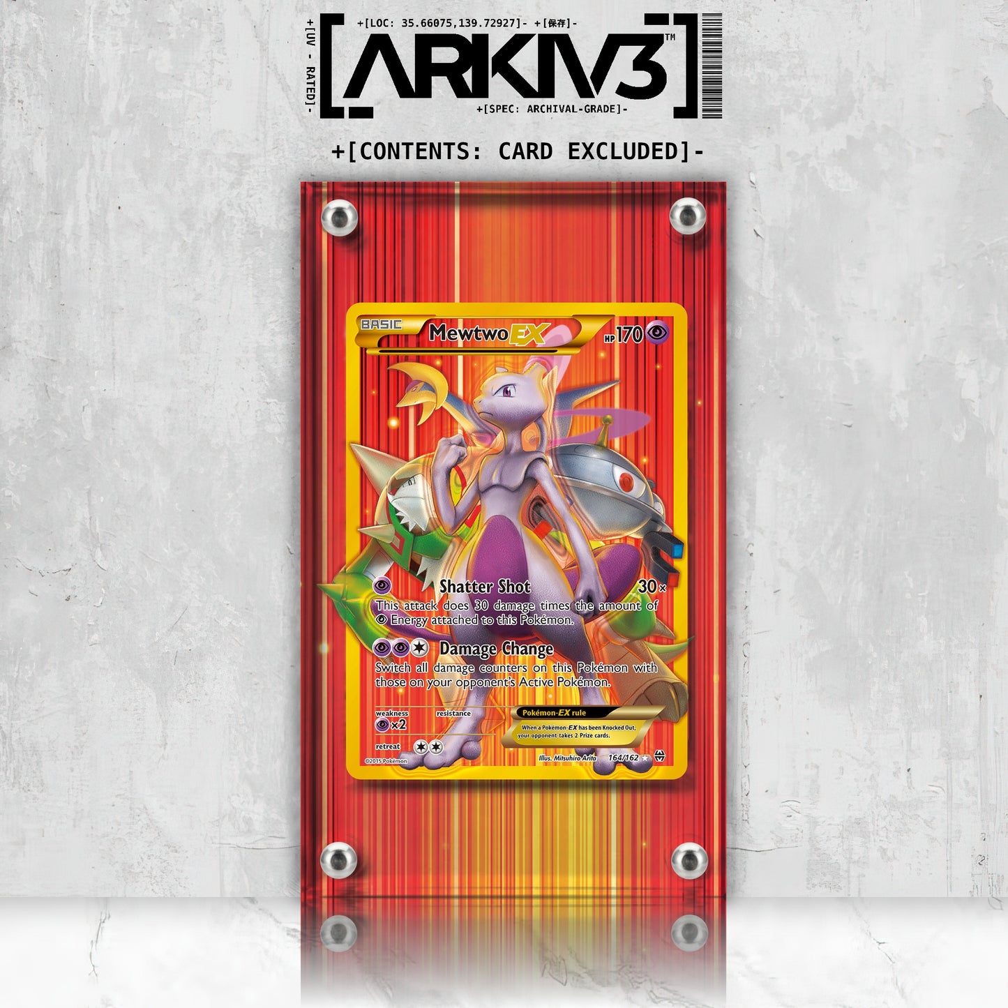 [UNIT: 164/162] // Mewtwo-EX Extended Art Display Case - Raw