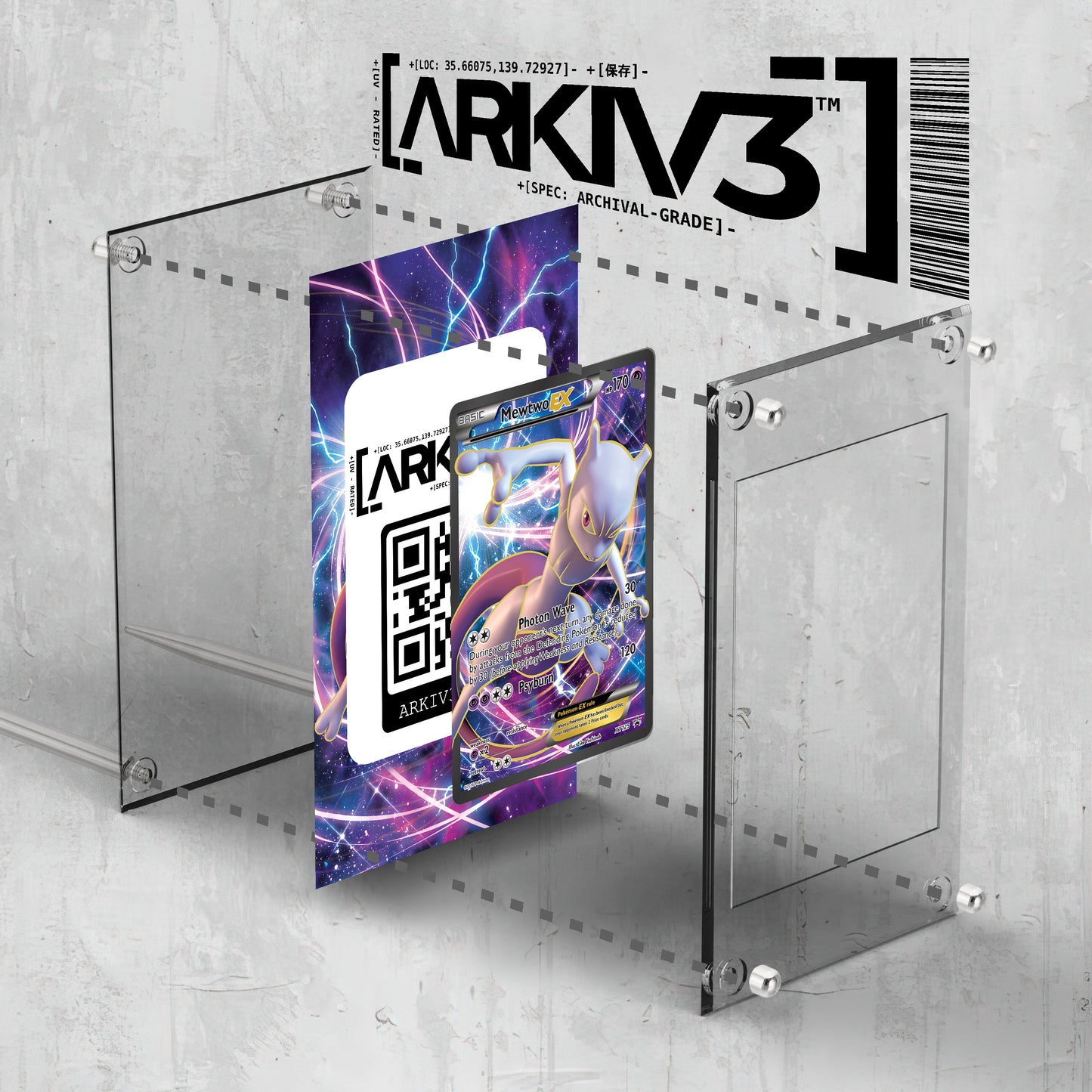 [UNIT: XY125/211] // Mewtwo-EX Extended Art Display Case - Raw