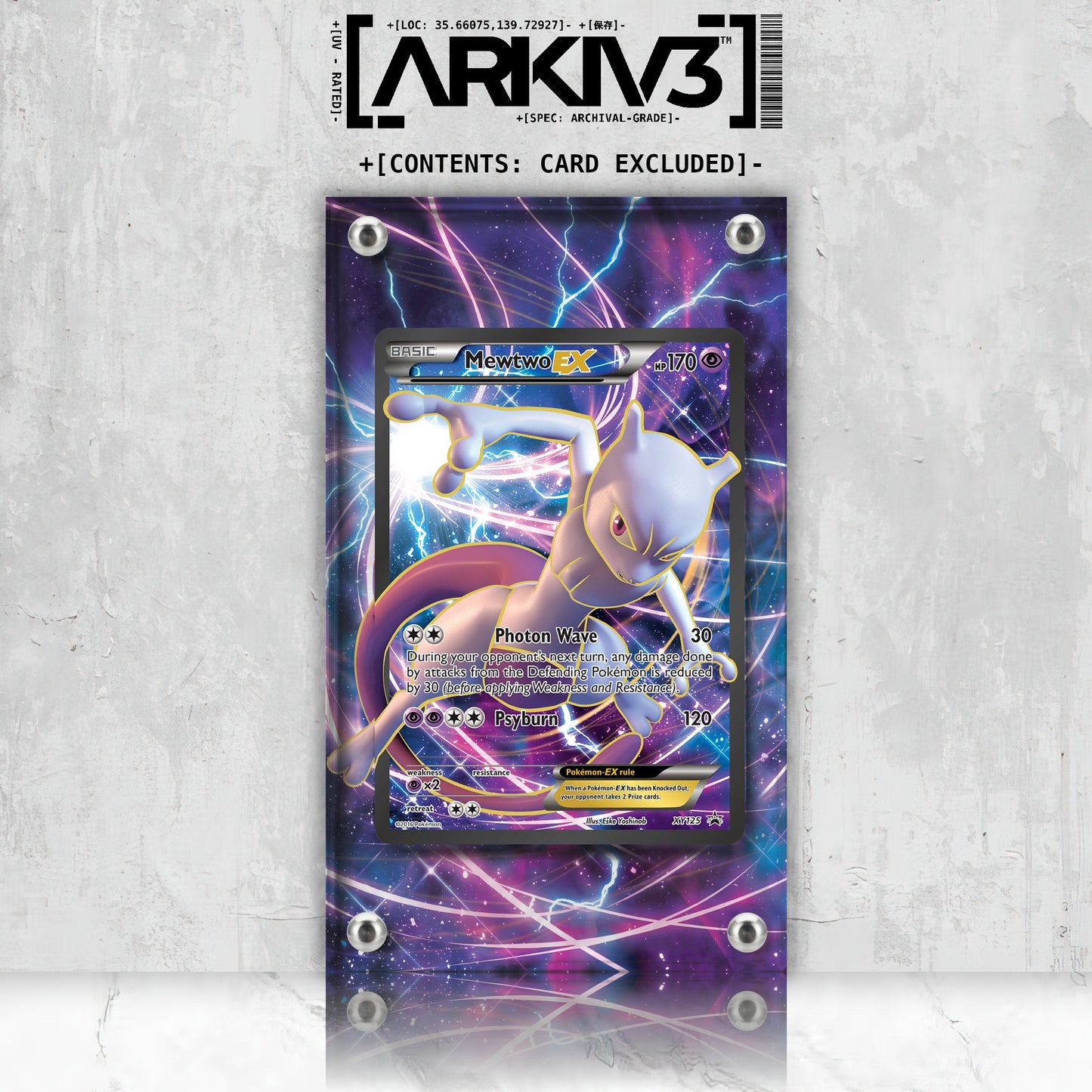 [UNIT: XY125/211] // Mewtwo-EX Extended Art Display Case - Raw