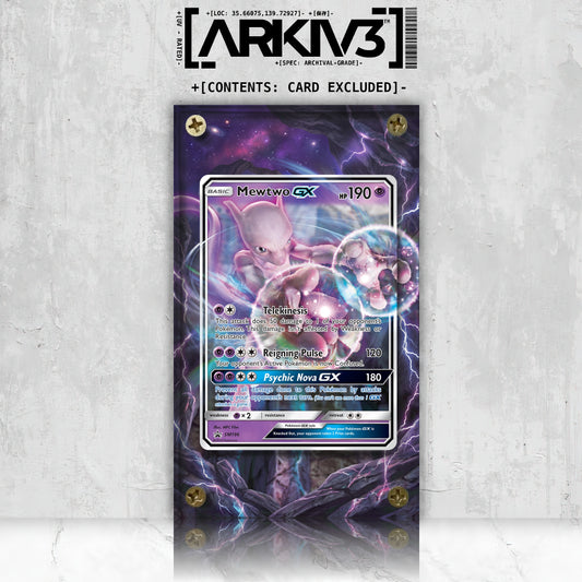 [UNIT: SM196] // Mewtwo-GX Extended Art Display Case - Raw