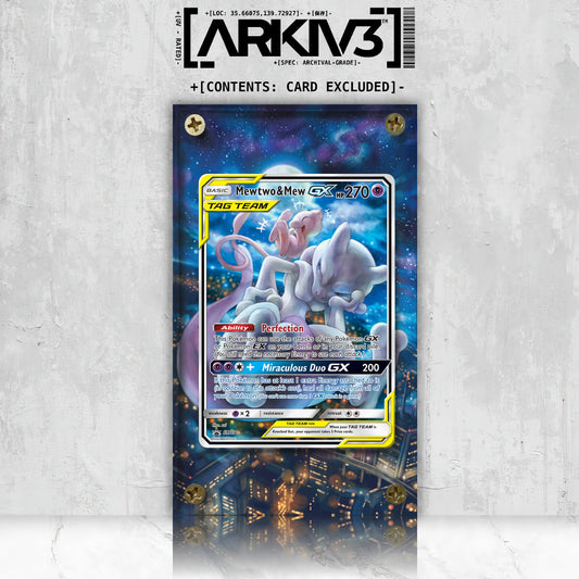 [UNIT: SM191] // Mewtwo & Mew-GX Extended Art Display Case - Raw