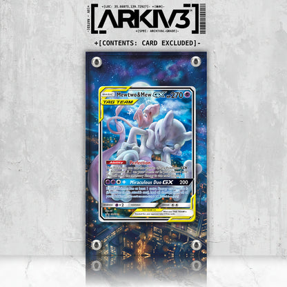 [UNIT: SM191/248] // Mewtwo & Mew-GX Extended Art Display Case - Raw