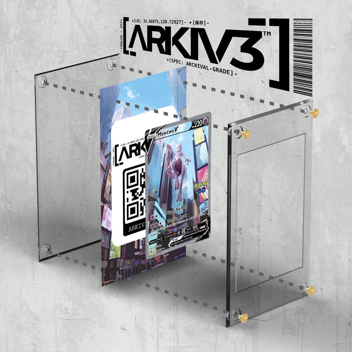 [UNIT: 72/78] // Mewtwo V Extended Art Display Case - Raw