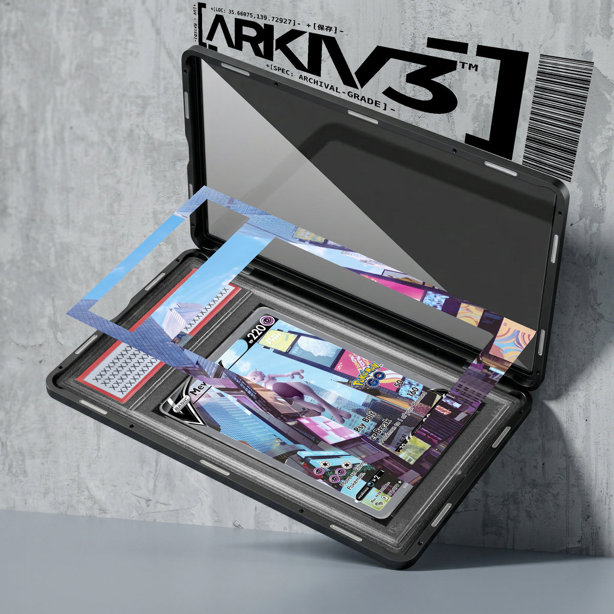 ARKIV3 PSA graded exploded mockup