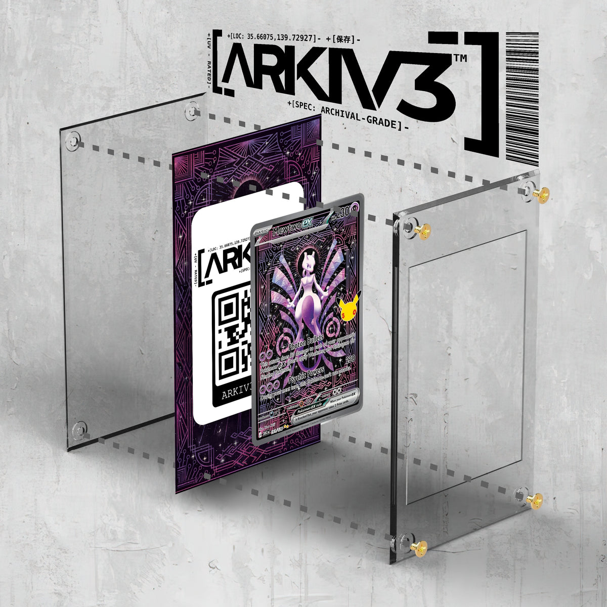 [UNIT: 151/128] // Mewtwo ex Extended Art Display Case - Raw