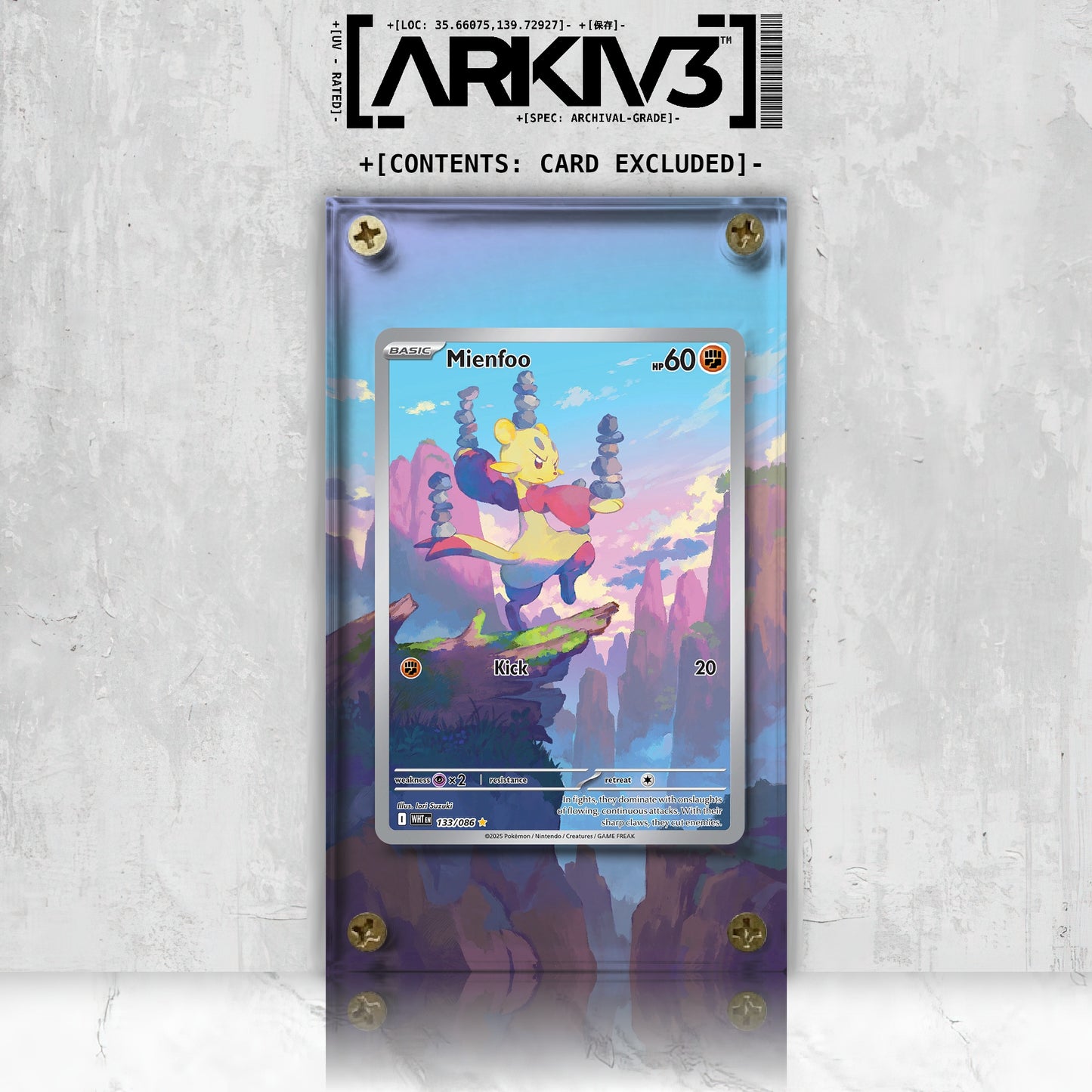 [UNIT: 133/86] // Mienfoo Extended Art Display Case - Raw