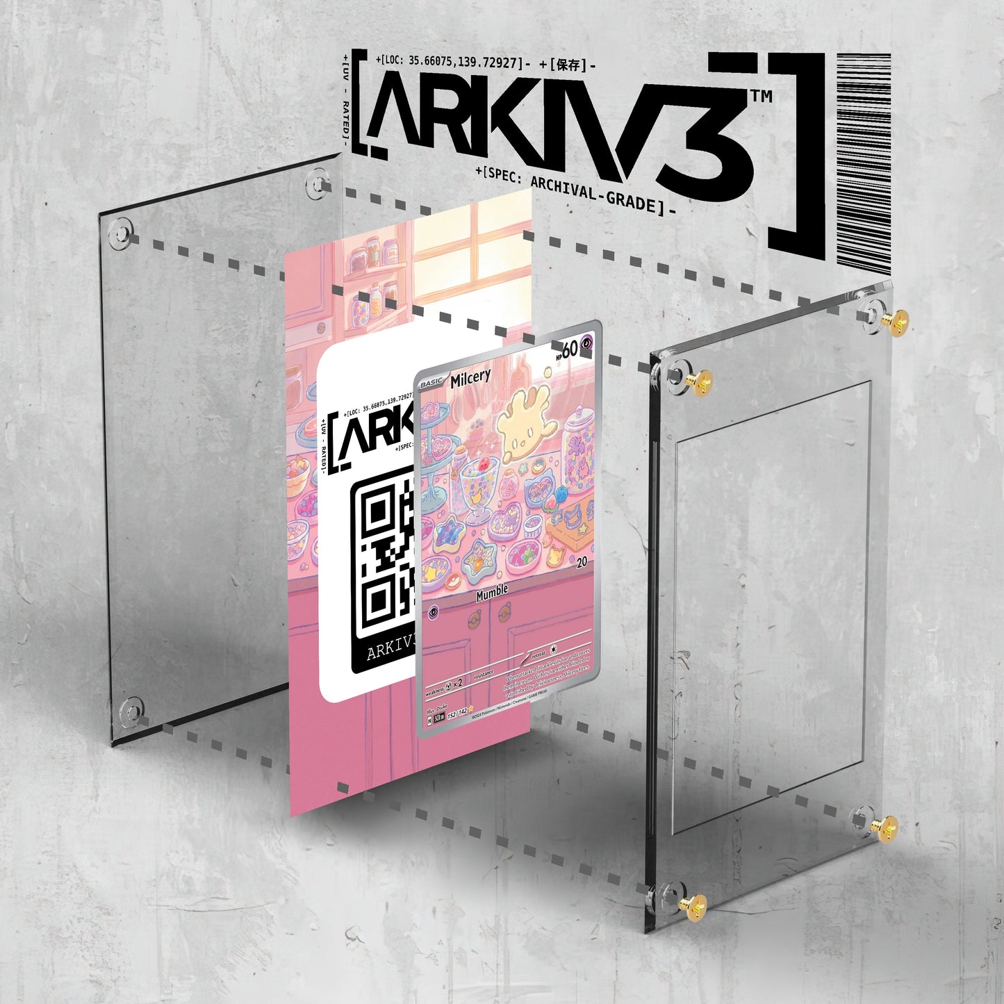 [UNIT: 152/142] // Milcery Extended Art Display Case - Raw