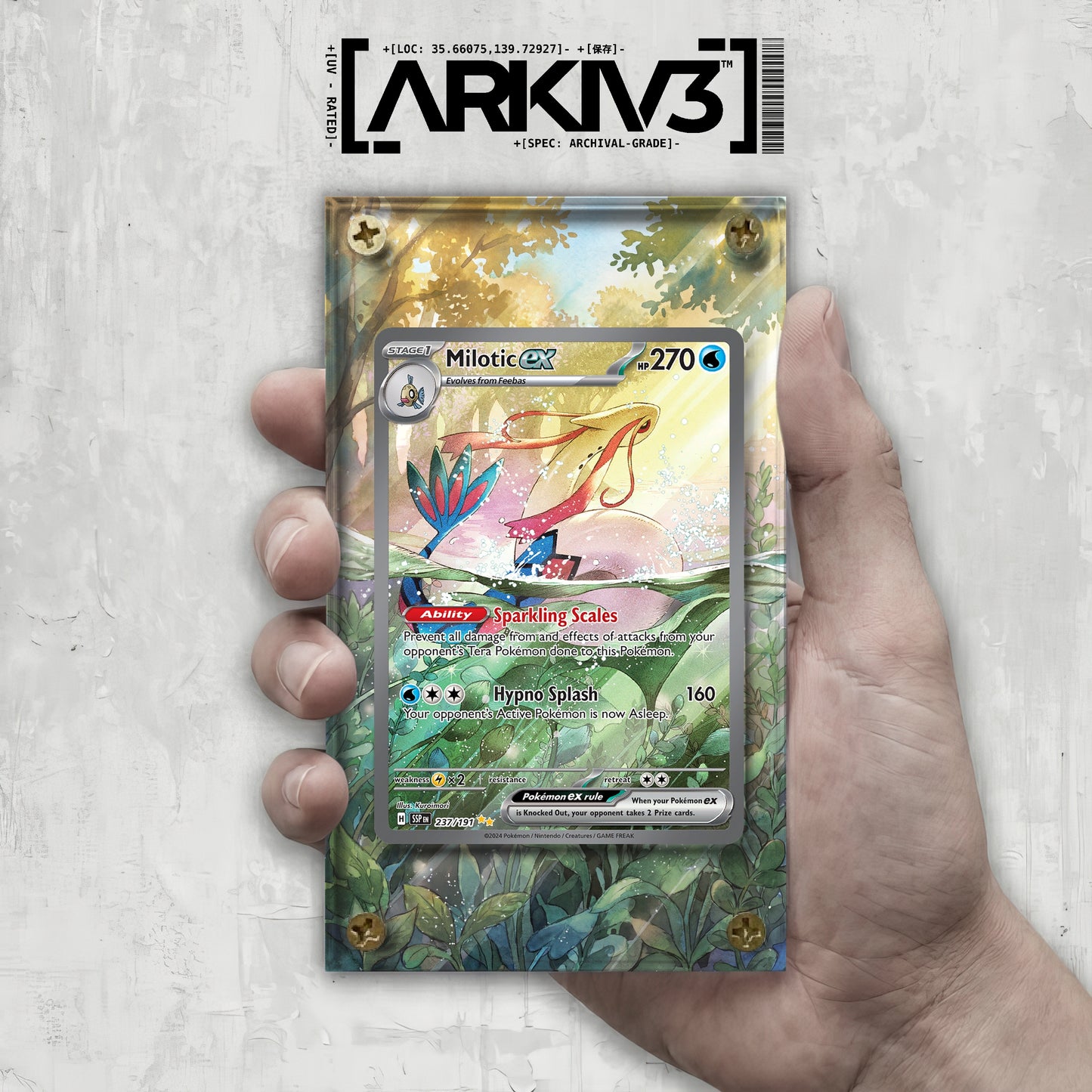 [UNIT: 237/191] // Milotic ex Extended Art Display Case - Raw