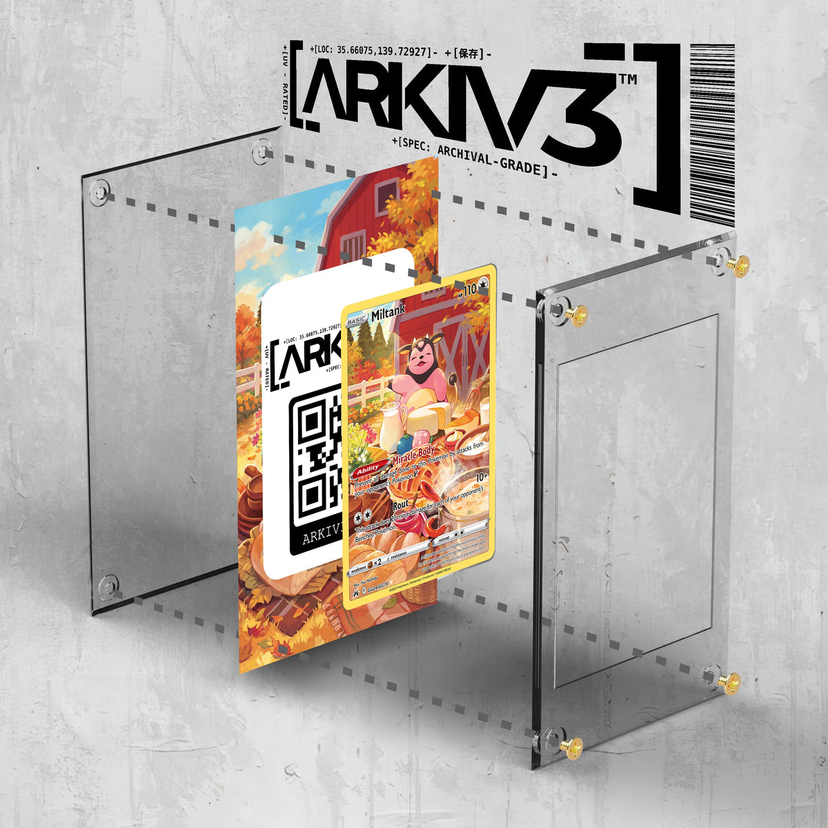[UNIT: GG24/70] // Miltank Extended Art Display Case - Raw