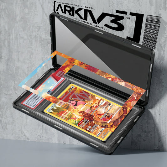 ARKIV3 PSA graded exploded mockup