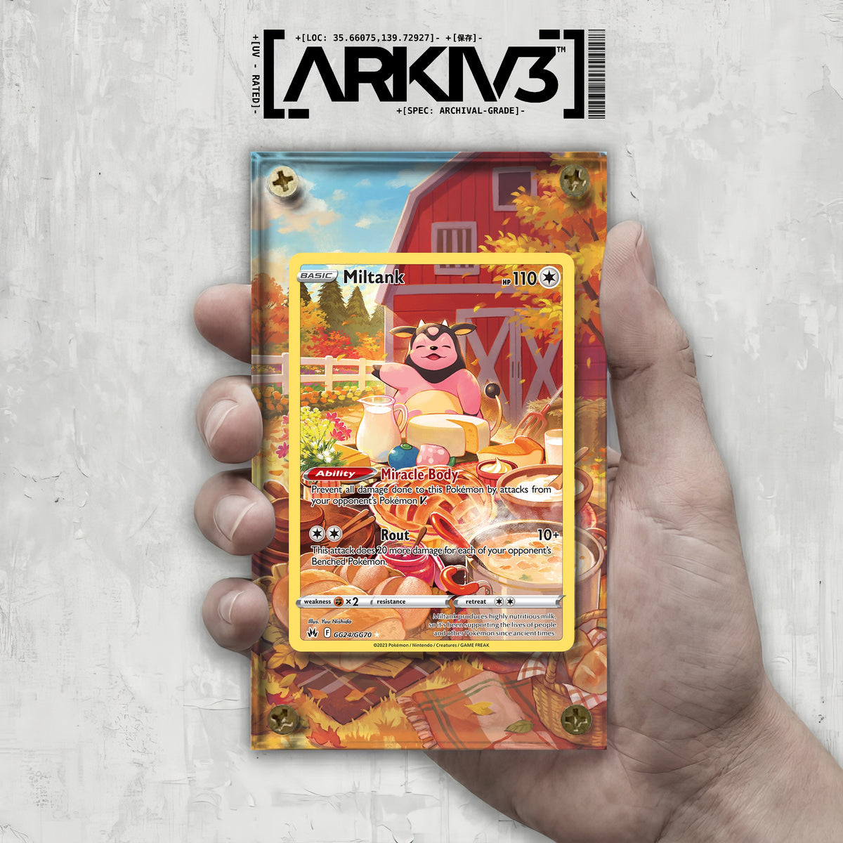 [UNIT: GG24/70] // Miltank Extended Art Display Case - Raw