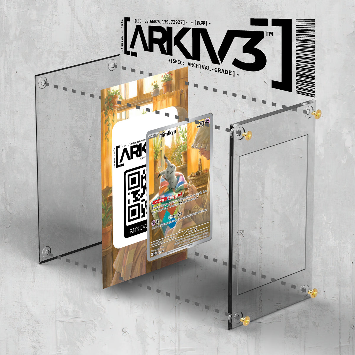 [UNIT: 75] // Mimikyu Extended Art Display Case - Raw