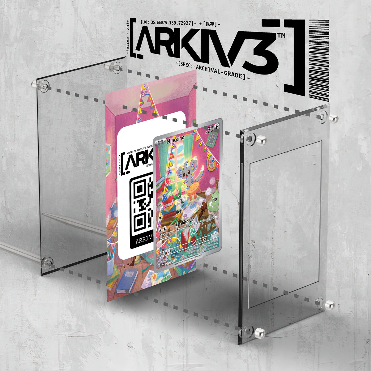 [UNIT: 182/162] // Minccino Extended Art Display Case - Raw