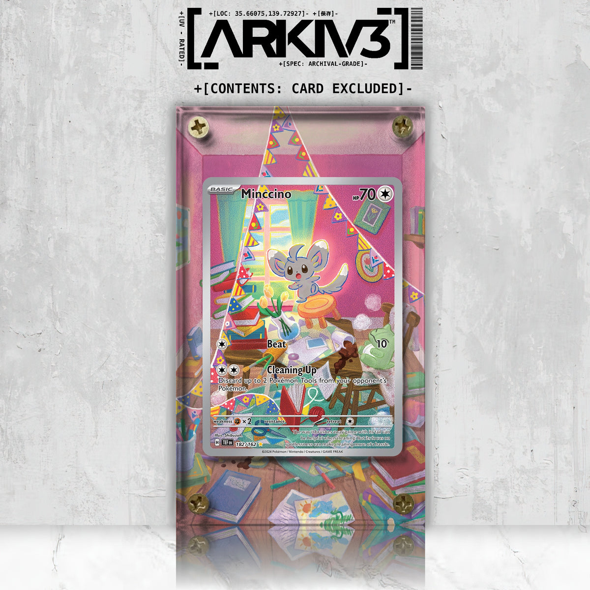 [UNIT: 182/162] // Minccino Extended Art Display Case - Raw