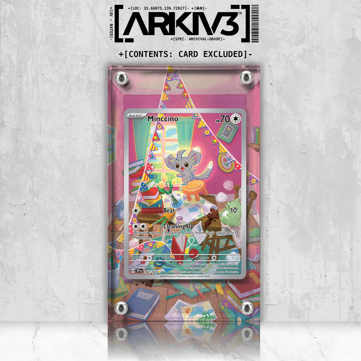 [UNIT: 182/162] // Minccino Extended Art Display Case - Raw