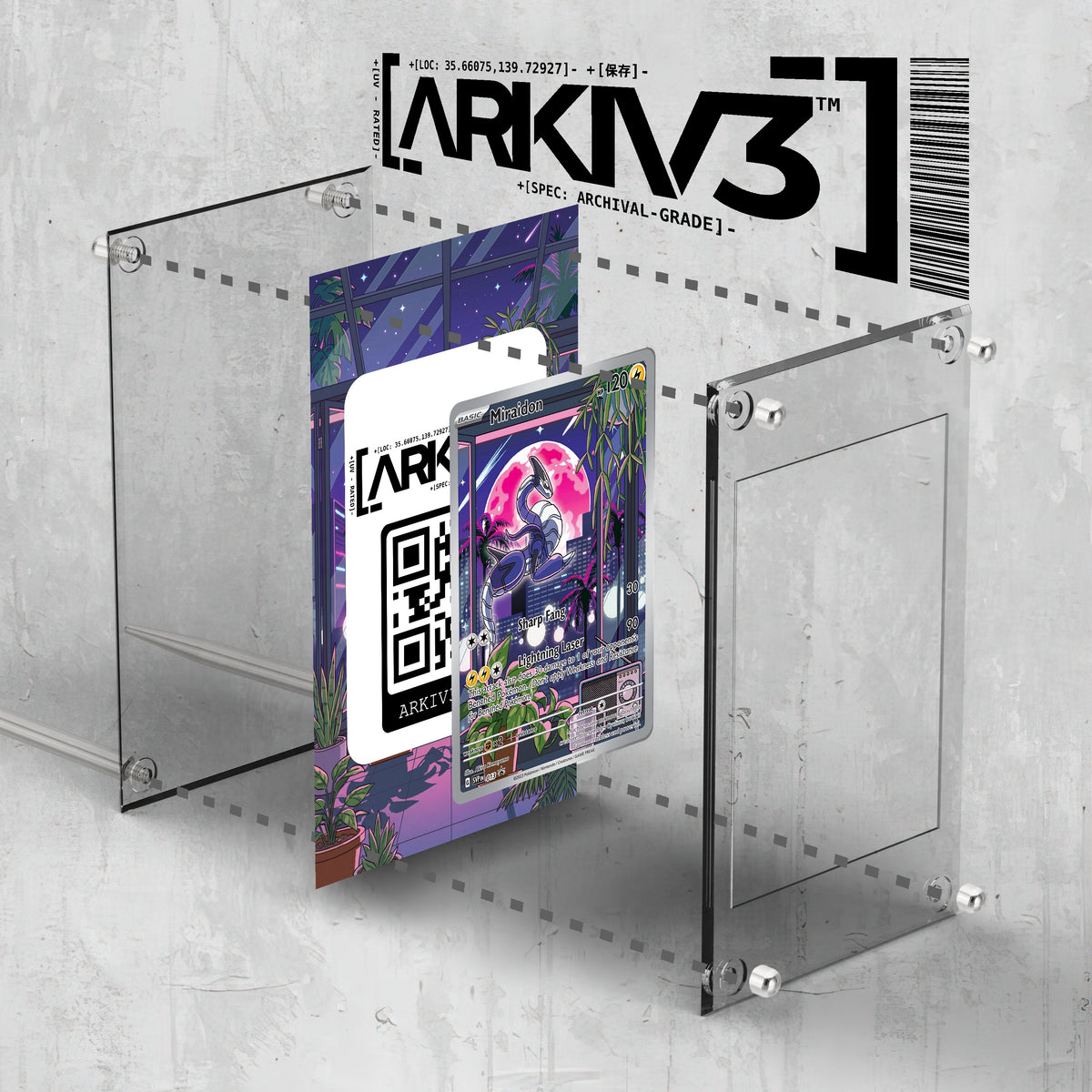 [UNIT: 13] // Miraidon Extended Art Display Case - Raw
