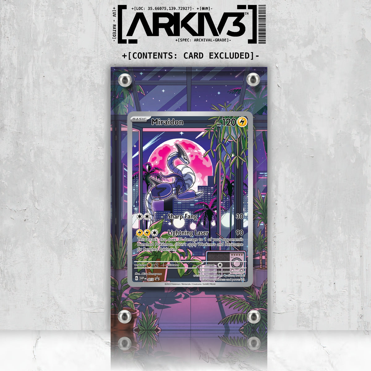 [UNIT: 13] // Miraidon Extended Art Display Case - Raw