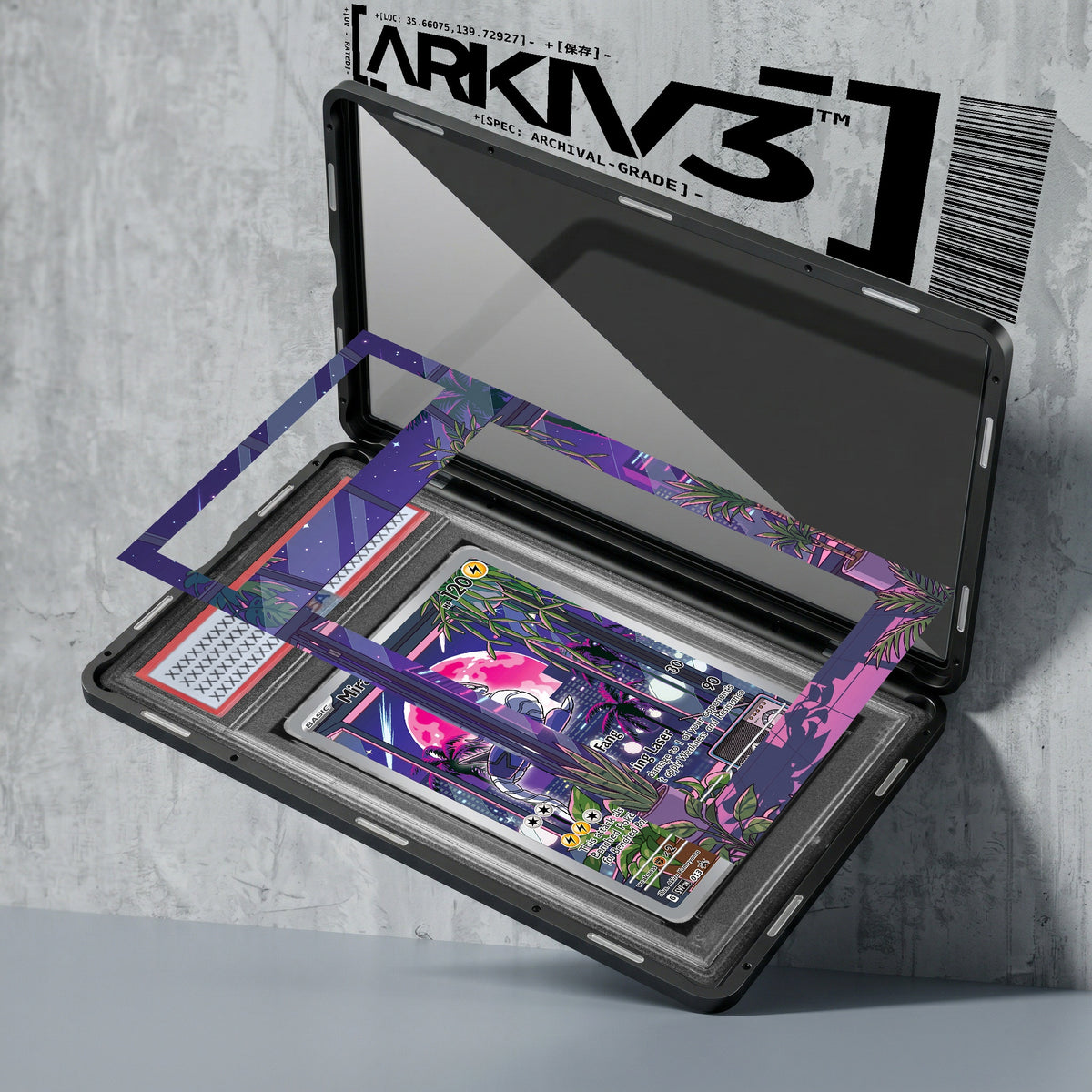 ARKIV3 PSA graded exploded mockup
