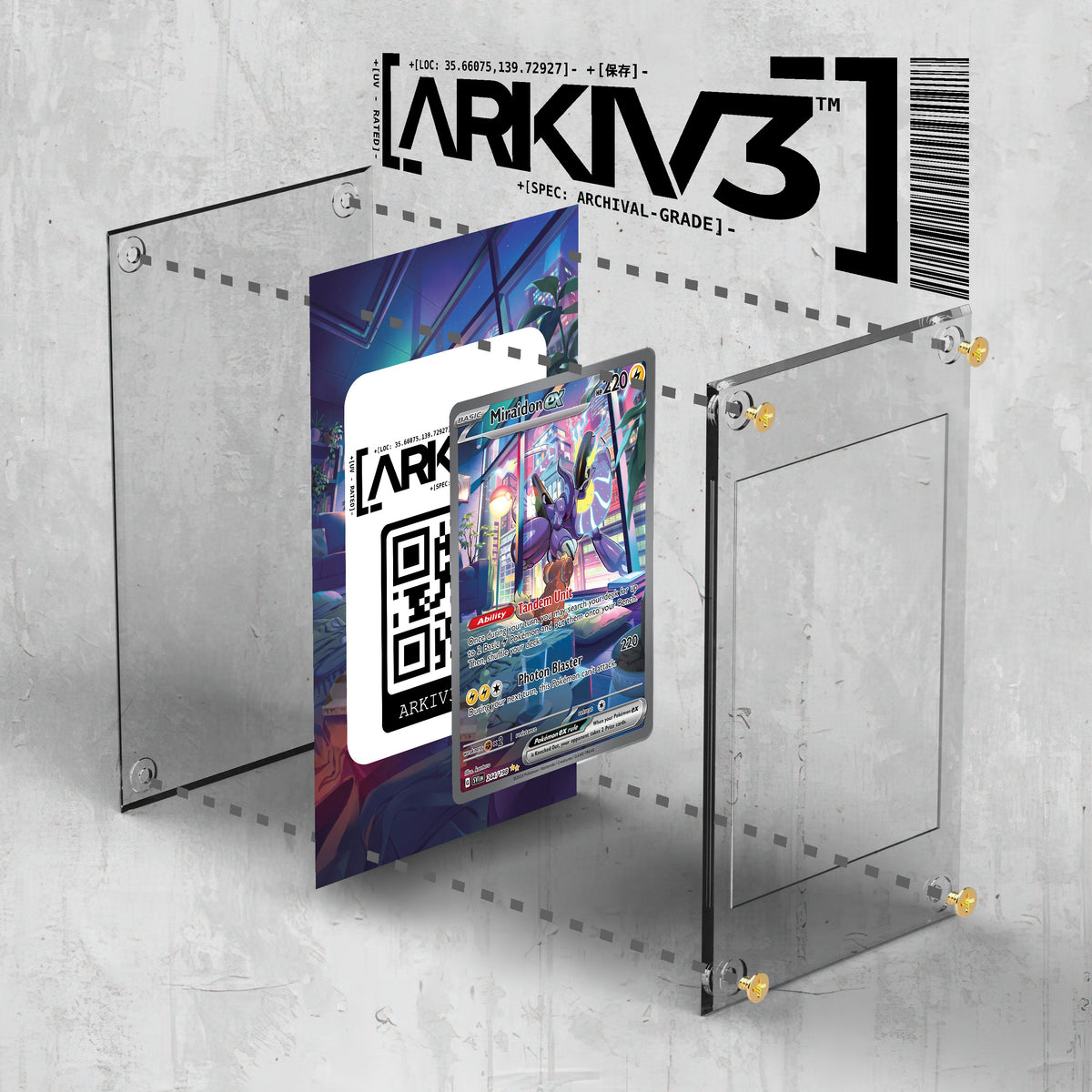 [UNIT: 244/198] // Miraidon ex Extended Art Display Case - Raw