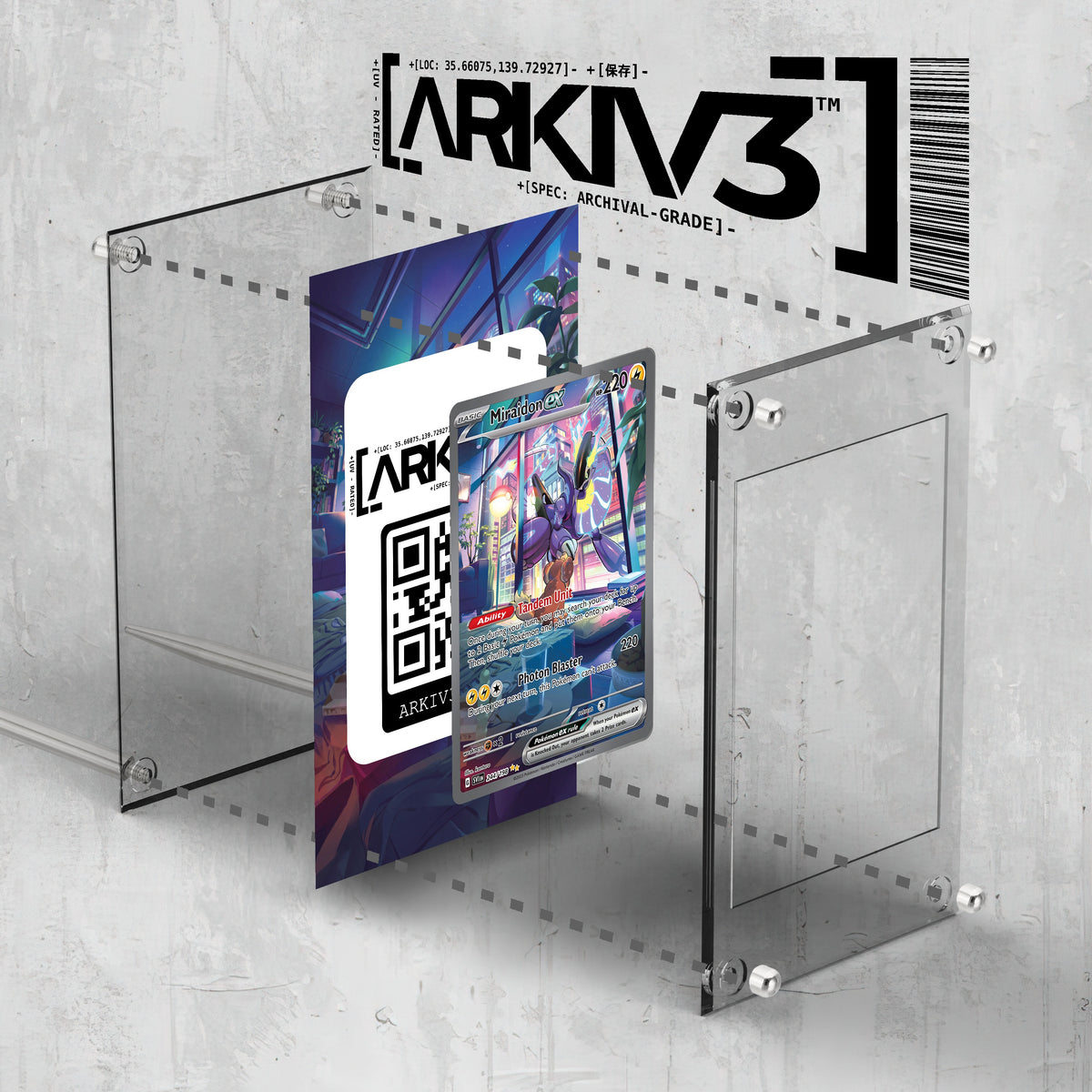 [UNIT: 244/198] // Miraidon ex Extended Art Display Case - Raw