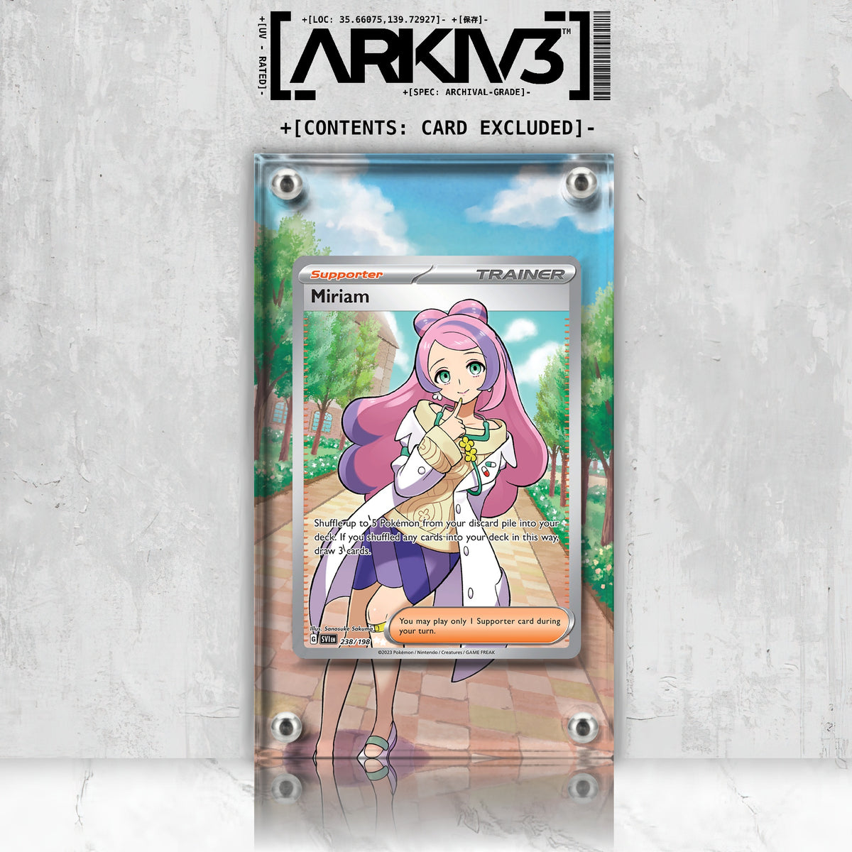 [UNIT: 238/198] // Miriam Extended Art Display Case - Raw