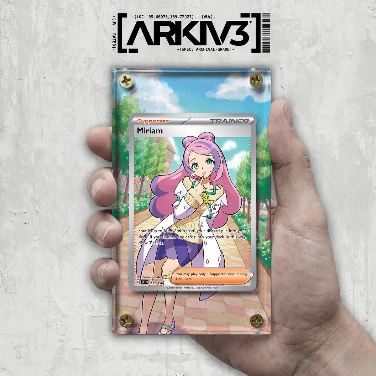 [UNIT: 238/198] // Miriam Extended Art Display Case - Raw
