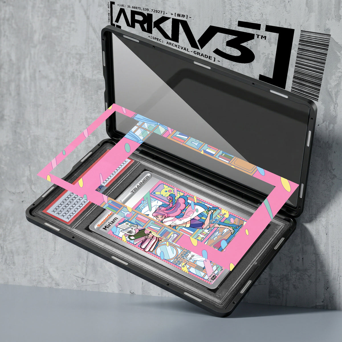 ARKIV3 PSA graded exploded mockup