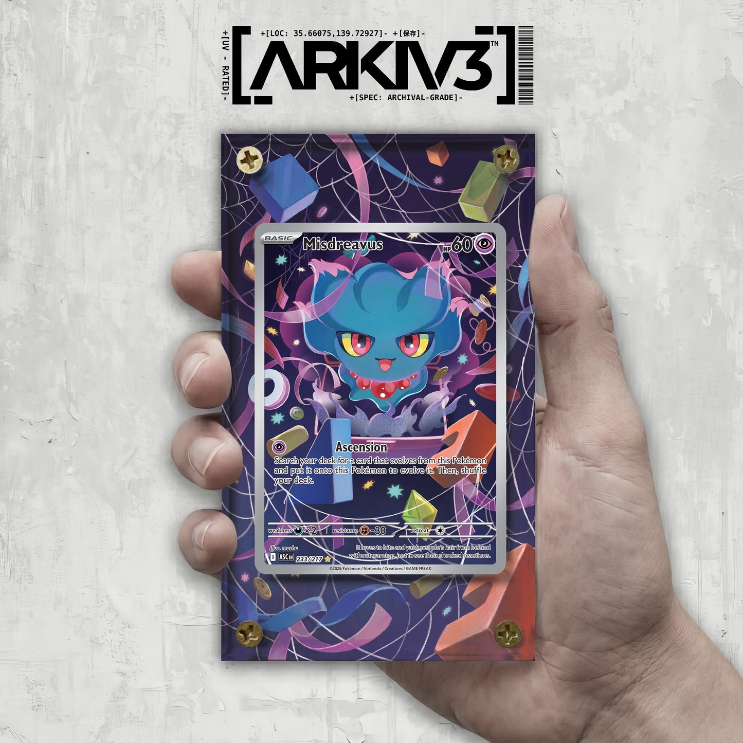 [UNIT: 233/217] // Misdreavus Extended Art Display Case - Raw
