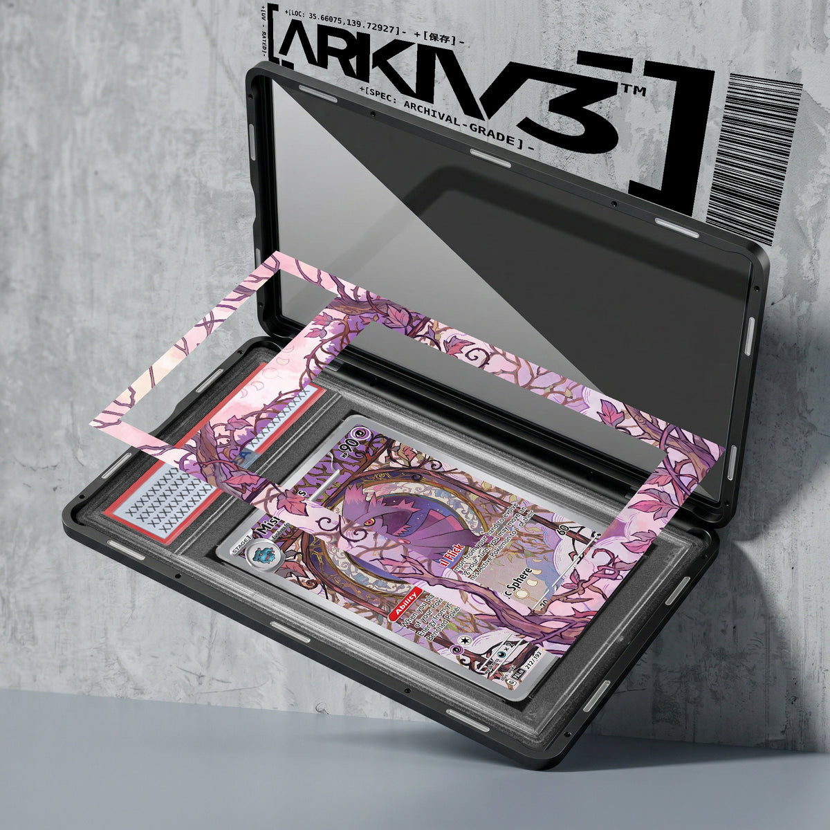 ARKIV3 PSA graded exploded mockup