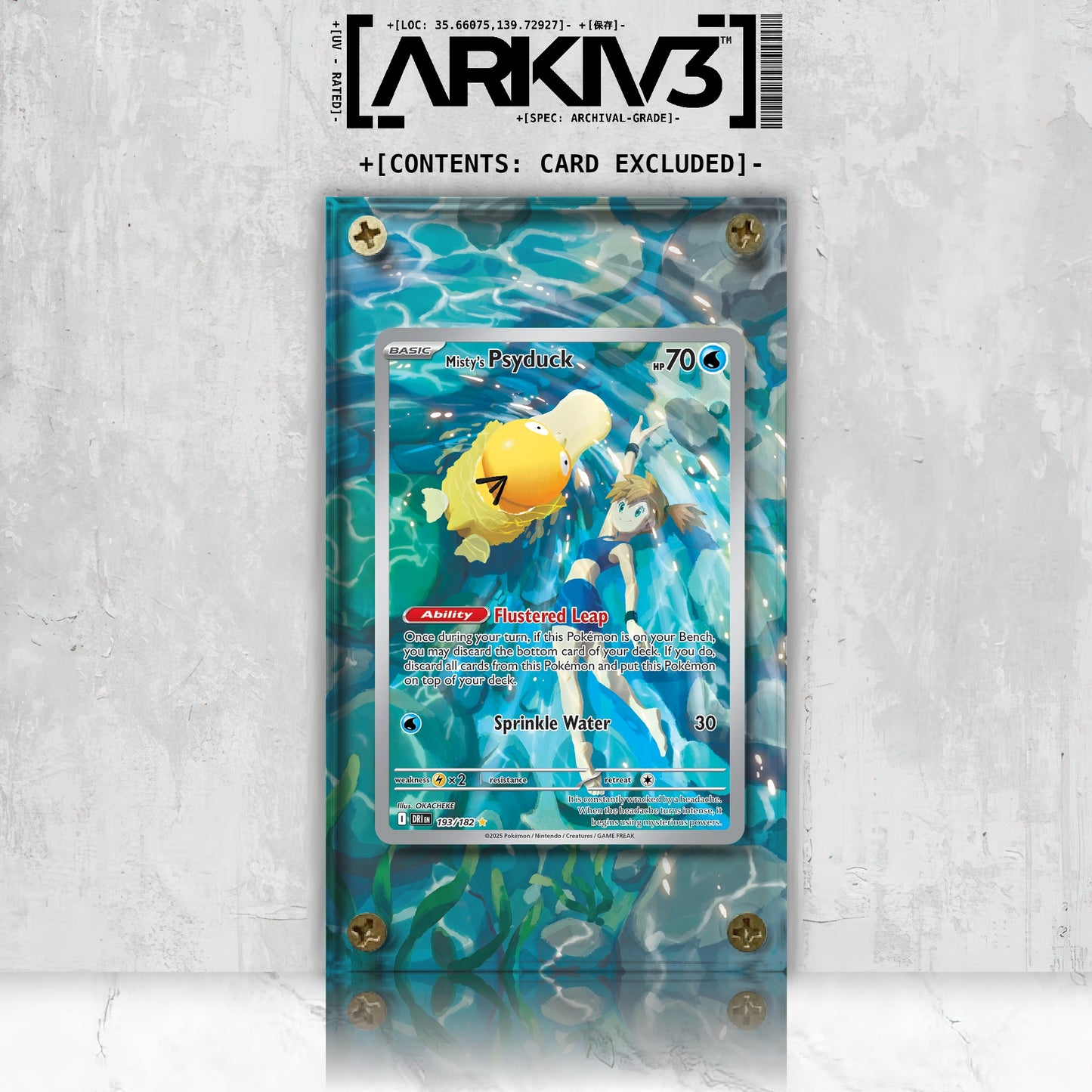 [UNIT: 193/182] // Misty's Psyduck Extended Art Display Case - Raw