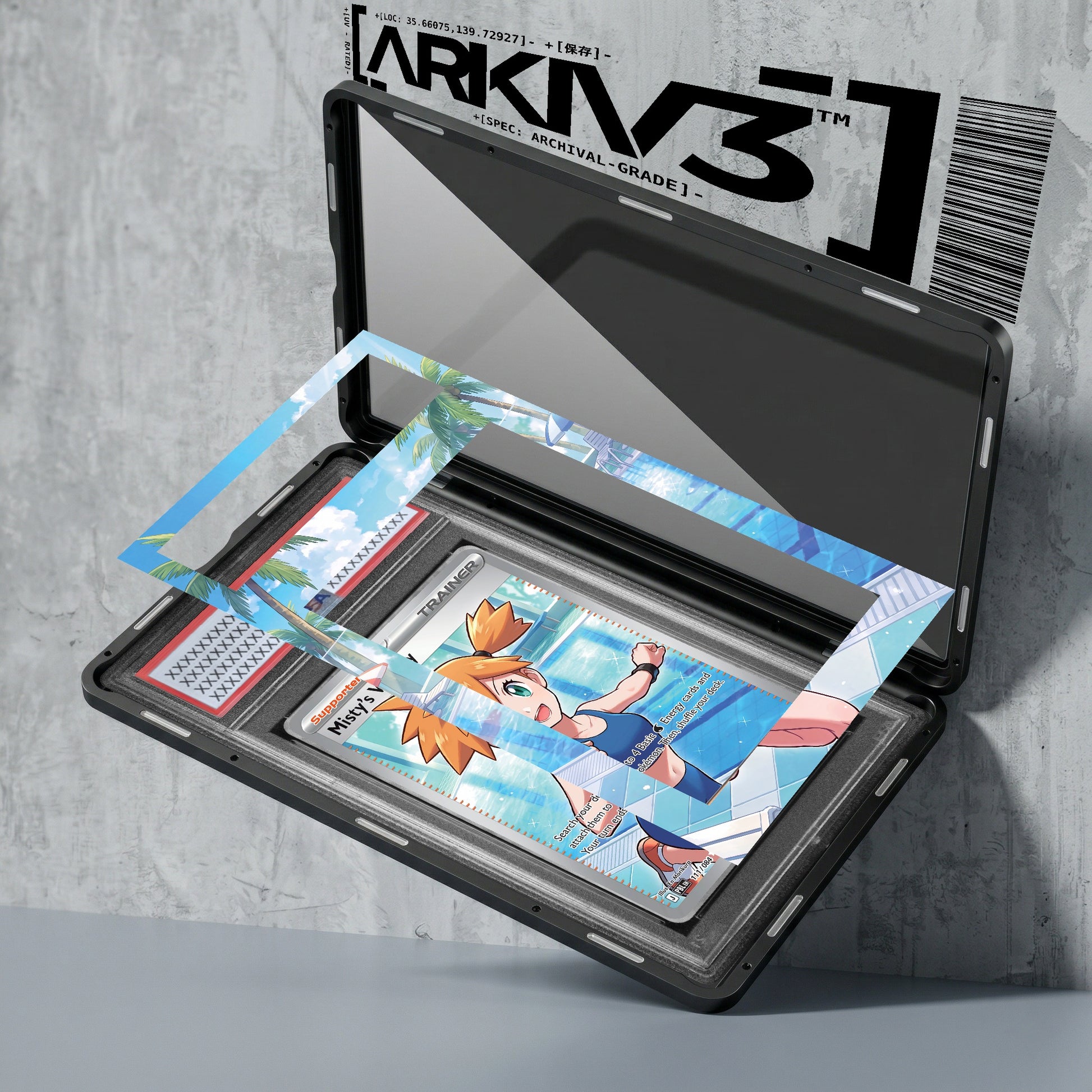 ARKIV3 PSA graded exploded mockup