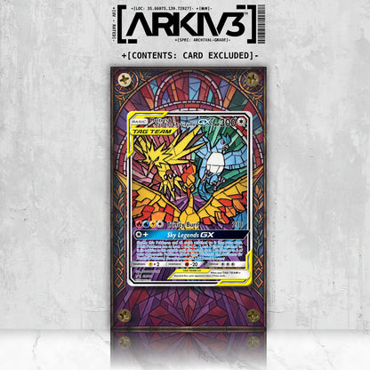 [UNIT: SM210/248] // Moltres & Zapdos & Articuno-GX Extended Art Display Case - Raw