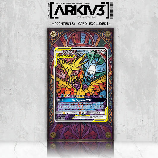 [UNIT: SM210] // Moltres & Zapdos & Articuno-GX Extended Art Display Case - Raw