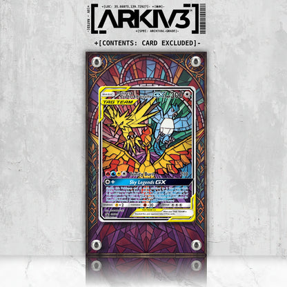 [UNIT: SM210/248] // Moltres & Zapdos & Articuno-GX Extended Art Display Case - Raw