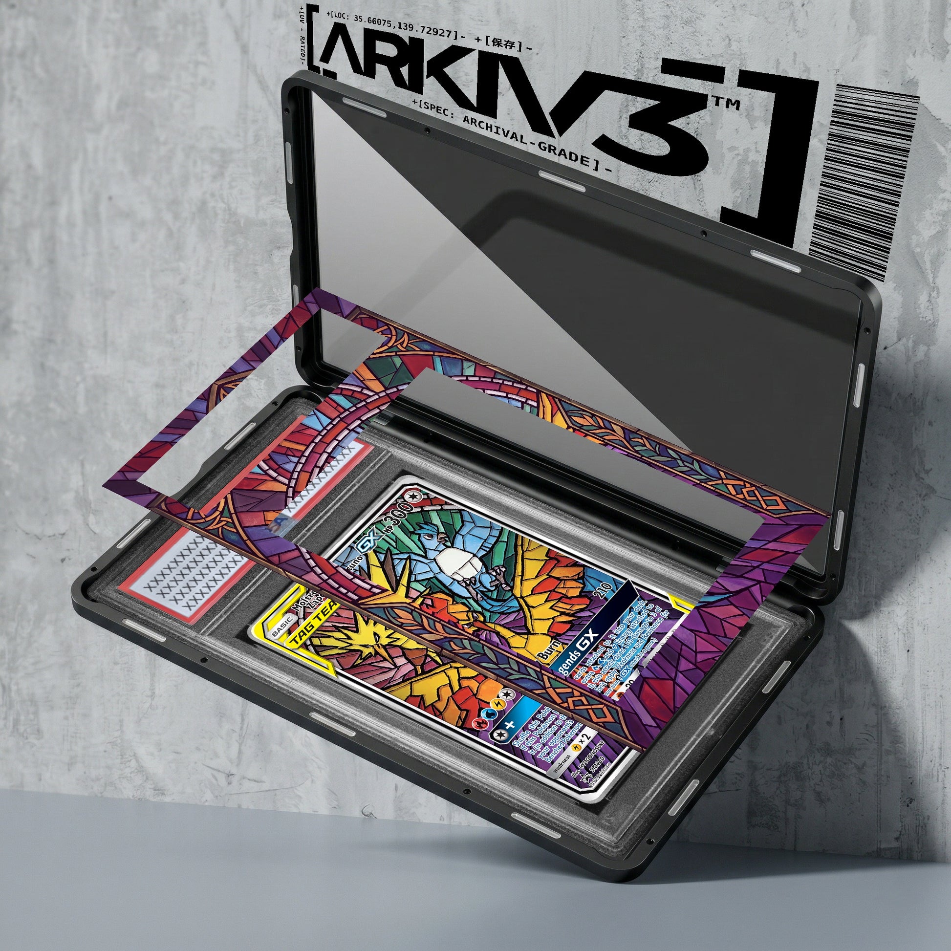 ARKIV3 PSA graded exploded mockup