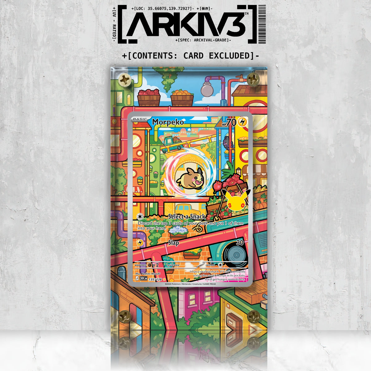 [UNIT: 135/128] // Morpeko Extended Art Display Case - Raw