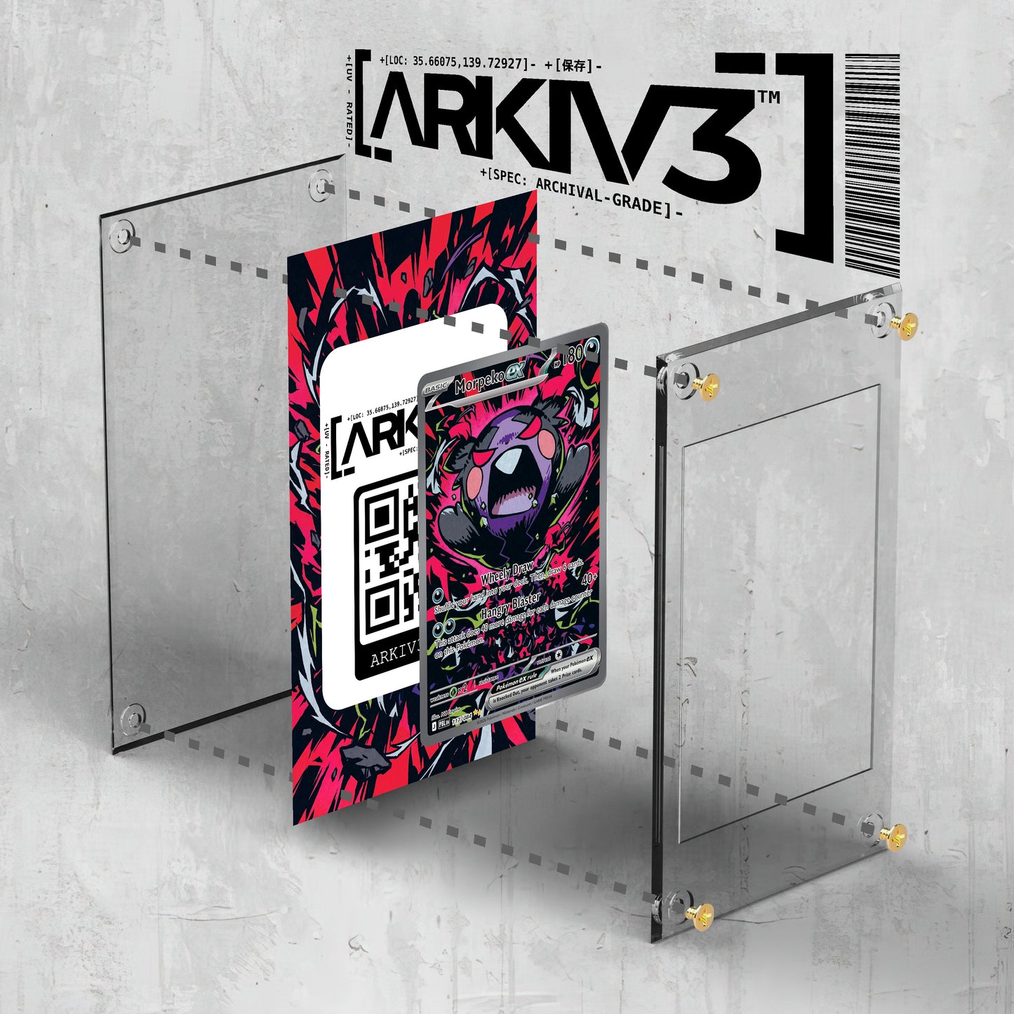 [UNIT: 117/84] // Morpeko ex Extended Art Display Case - Raw