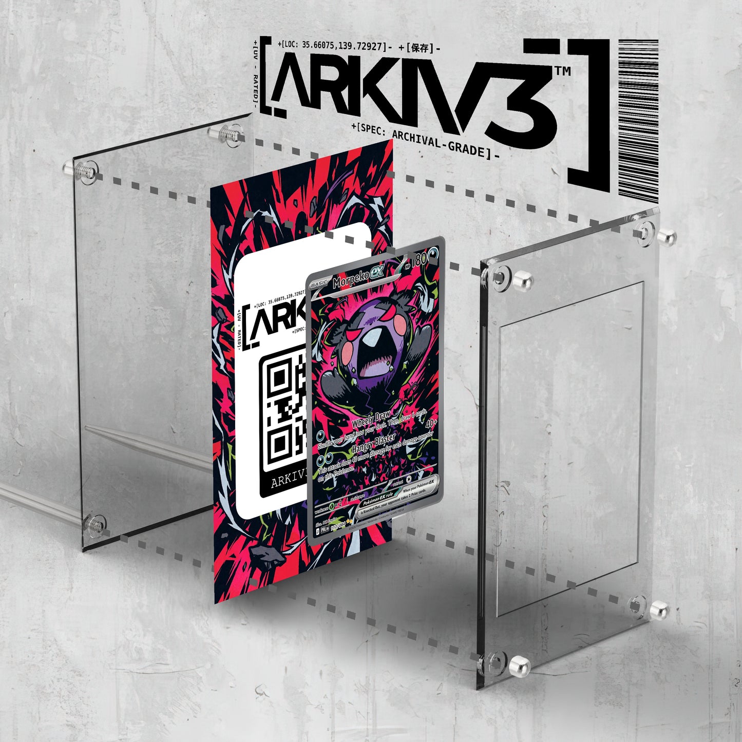 [UNIT: 117/84] // Morpeko ex Extended Art Display Case - Raw